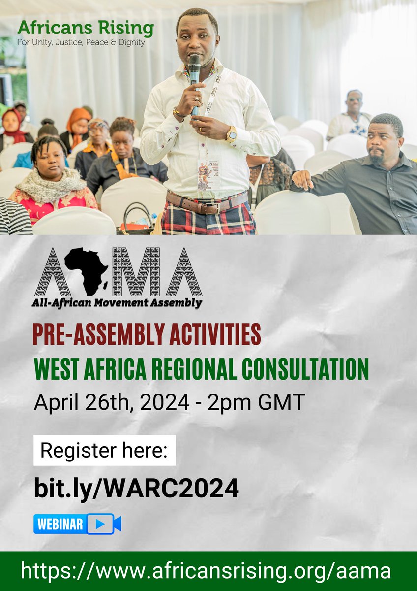 The upcoming All African Movement Assembly(#AAMA2024) will take place in #Accra, #Ghana, in August of this year. This gathering serves as a platform for members, the core team, the Coordinating Collective, Ambassadors, and supporters to come together, hold each other accountable,