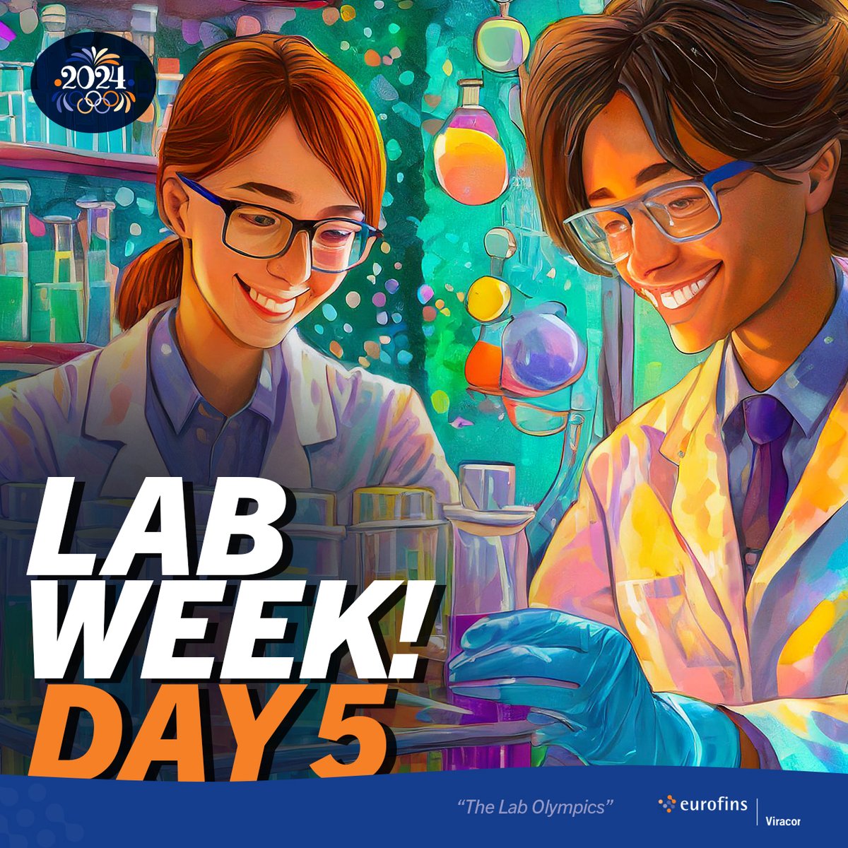 It's day 5 of #LabWeek2024! Today is also #TakeYourKidsToWorkDay here at Eurofins Viracor Laboratory HQ, which means it's also a great day for some jokes! ❓ Why don't scientists trust atoms? Because they make up everything! ❓ How does a scientist freshen her breath? With…