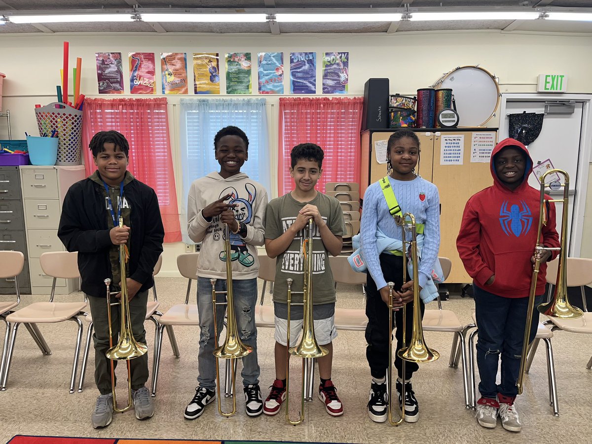 The first section to learn concert music and play it from beginning to end…TROMBONES! These @OwingsMillsES trombones are killing it this year! So proud of their hard work and excitement! @canstafford @MusicBCPS