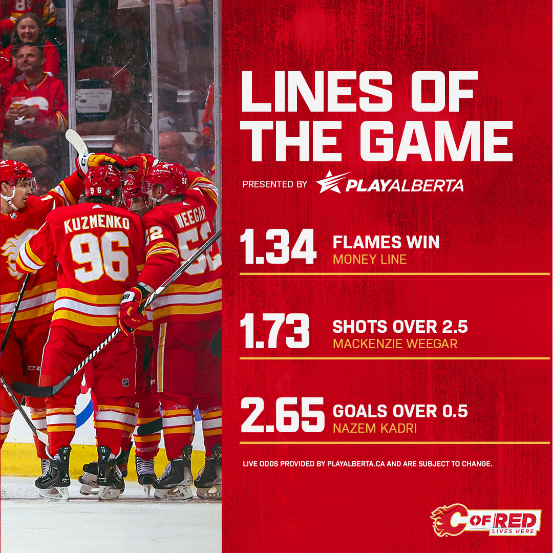 We've got your 🔥 🆚 🦈 @PlayAlbertaCA Lines Of The Game!