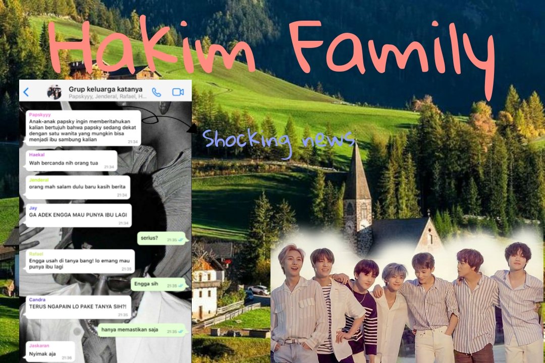 Yourbebeee__'s tweet photo. HF (Hakim Family) 

''Keluarga ini hanya di isi kita berdelapan,tidak ada yang lain''

NCT Dream au lokal ft. suho exo https://t.co/VxNwDRJinS