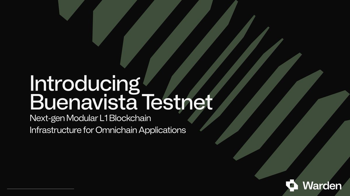 We're thrilled to introduce the Buenavista Testnet, succeeding the Alfama Testnet, marking a significant step towards the Warden Protocol mainnet 🚀 📰Announcement: wardenprotocol.org/blog/introduci…