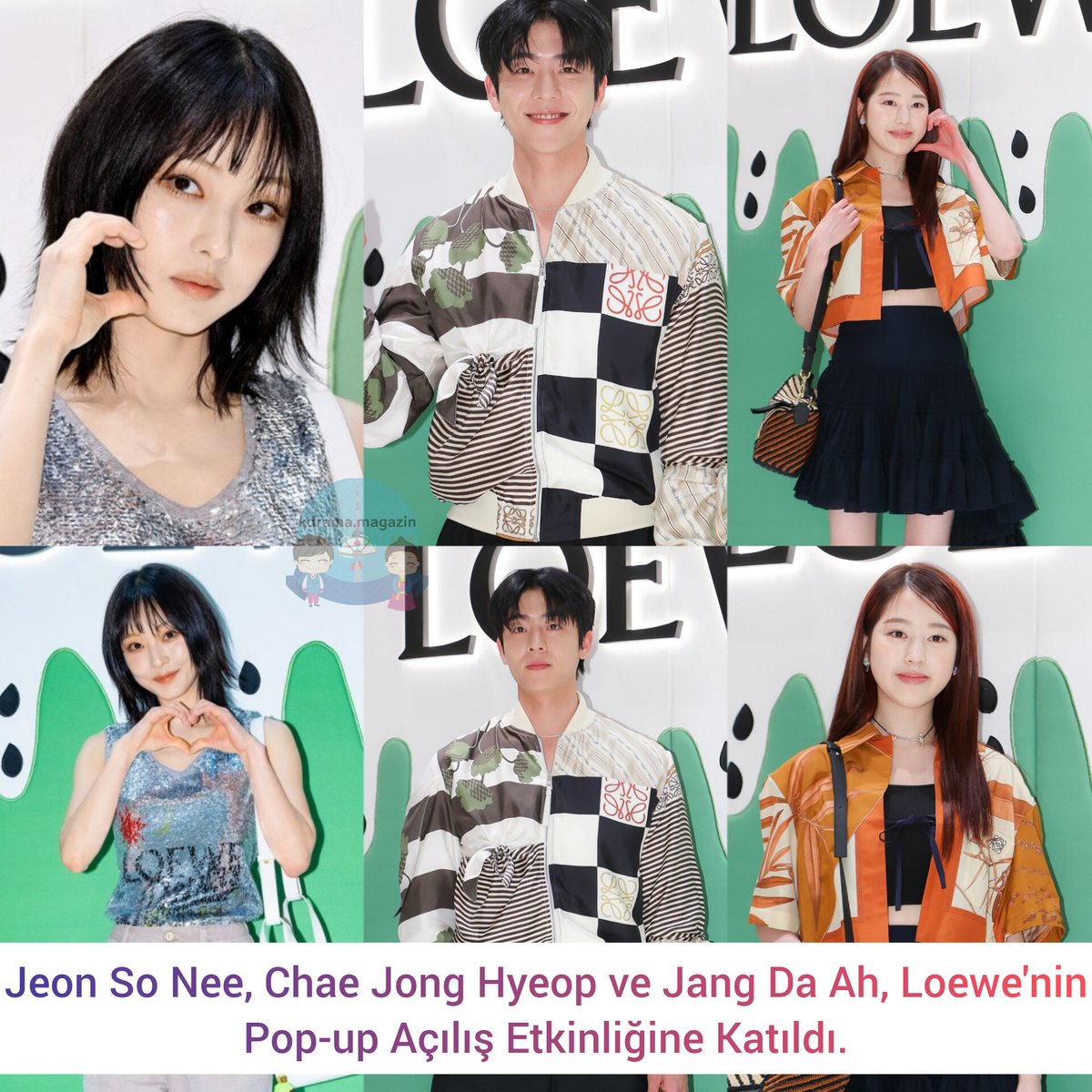 #JeonSoNee, #ChaeJongHyeop ve #JangDaAh, Loewe'nin Pop-up Açılış Etkinliğine Katıldı. #전소니