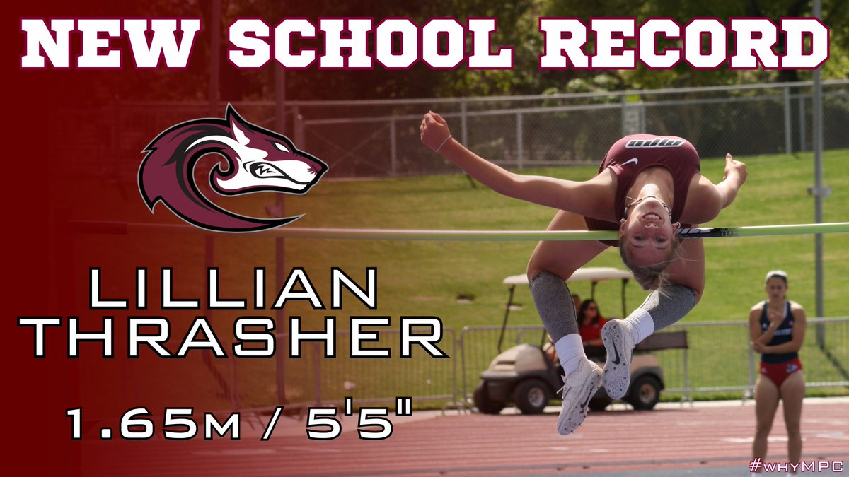 🚨NEW SCHOOL RECORD🚨 Lillian Thrasher (Hollister HS) clears 5’5” to break the Monterey Peninsula College High Jump school record. The previous record of 5’4 was set in 1978 by Cathy Mathews. Lillian currently ranks 3rd in the state of California and 14th nationally. #whyMPC