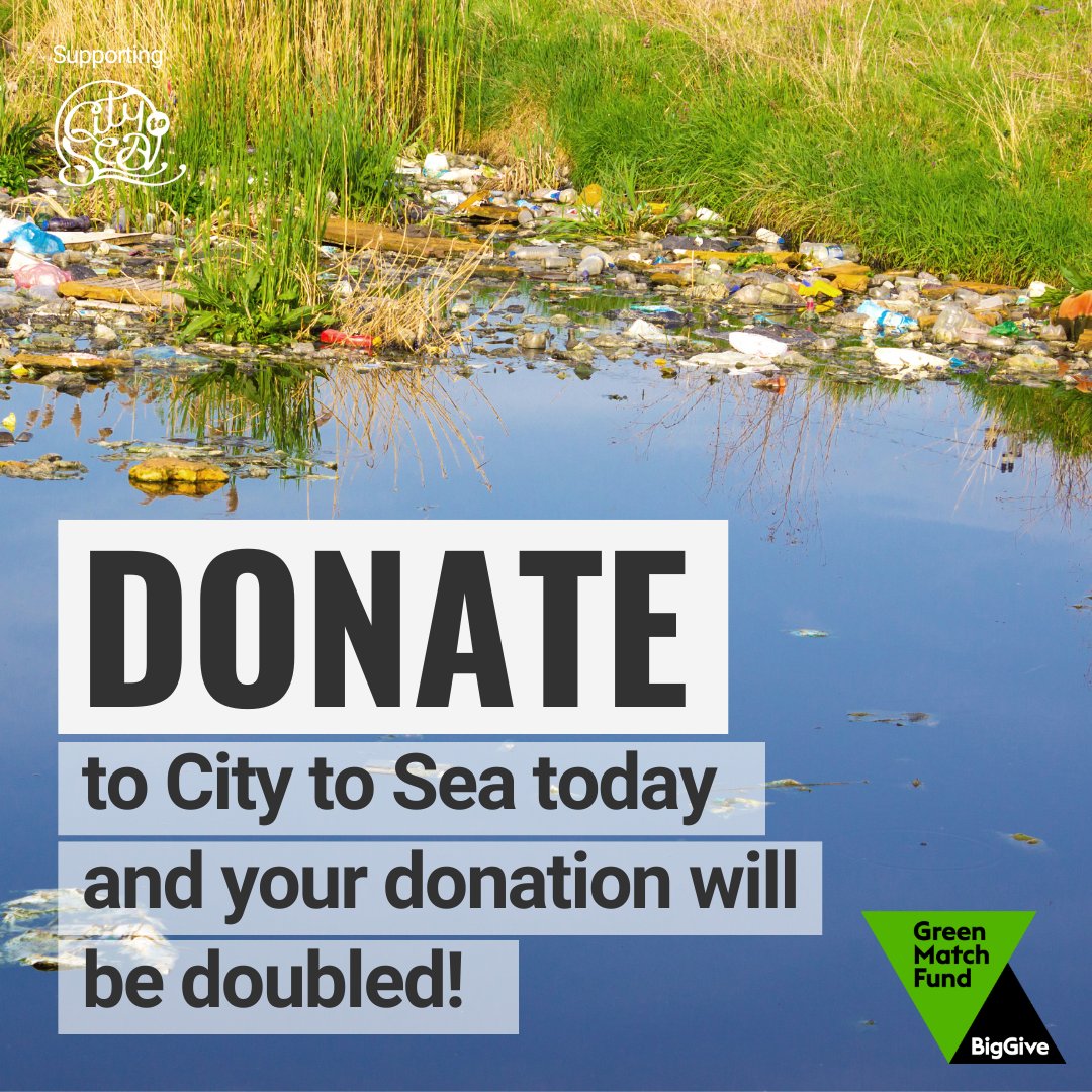 Will you give £10 to help stop plastic pollution this #EarthDay?
Our friends at @citytosea_ have launched an appeal with the @BigGive to support their vital
campaigning work. For 1 week only, all donations are doubled! 
One donation = TWICE the impact! 
bit.ly/CTSBigGive