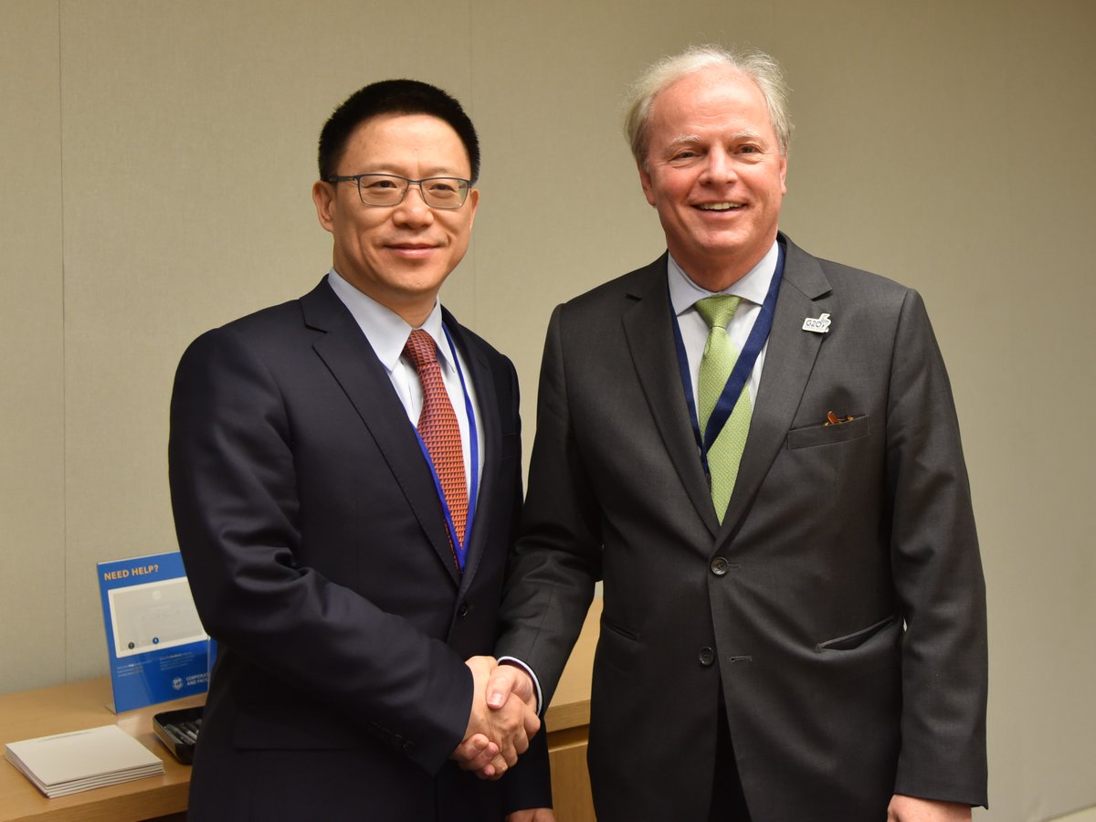 Excellent discussions with Liao Min, #China’s Vice Minister of Finance. We share an ambition for a robust #IDA21 – and to ensuring that IDA resources continue to be used efficiently to drive growth, create jobs & reduce poverty. @WBG_IDA remains grounded in solidarity!