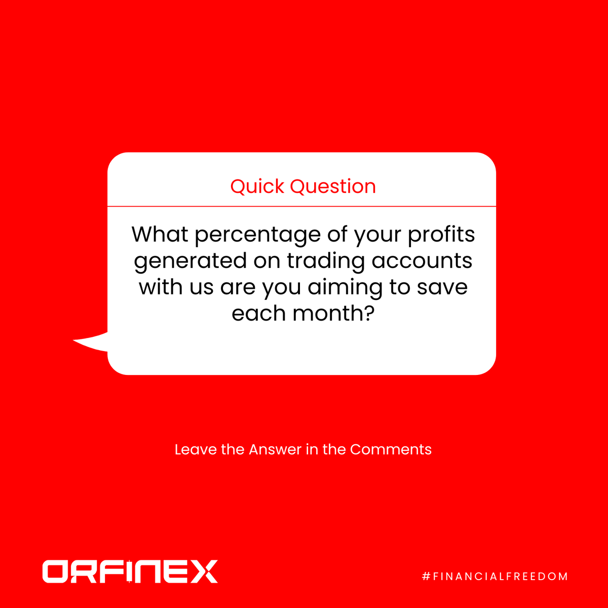 orfinex's tweet photo. Quick Question for all savvy traders  

What percentage of your profits from trading with us are you planning to save each month? 

Share your savings goals below!  

#Orfinex #TradingGoals #FinancialPlanning! https://t.co/OAiOP7Vl3U