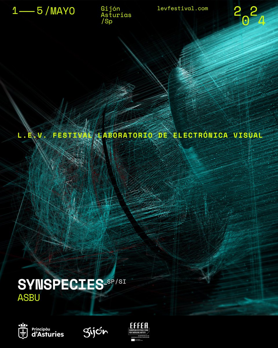 Maximalismo electrónico, mitos cosmogónicos y exploraciones simbólicas el sábado 4_MAY en el Teatro @LaboralCdlC, con los directos av de @noemibuchi, SYNSPECIES y Myriam Bleau&Nien Tzu Weng. ::: ENTRADAS en levfestival.com/24-gijon/entra… #EFFEA @EUCreativa_ES @QuebecEspana #LEVFestival