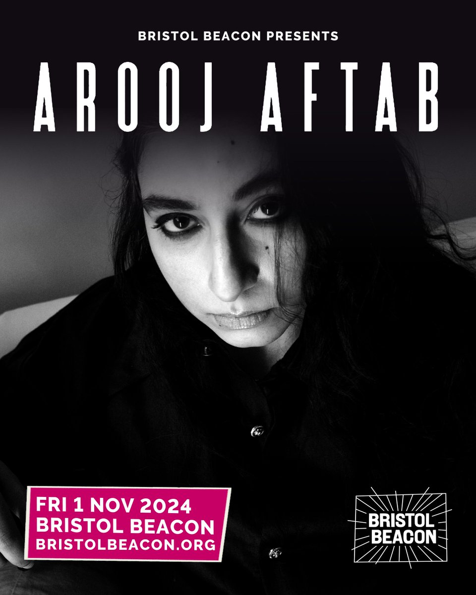 Armed with a blend of jazz, classical, pop & blues, Grammy award-winning artist @Arooj_Aftab returns to Bristol in celebration of her upcoming release 'Night Reign' 🌙 Coming to Beacon Hall on Fri 1 Nov. Pre-sale: Tue 23 Apr Gen sale: Wed 24 Apr Tickets: bit.ly/3Q7mteh