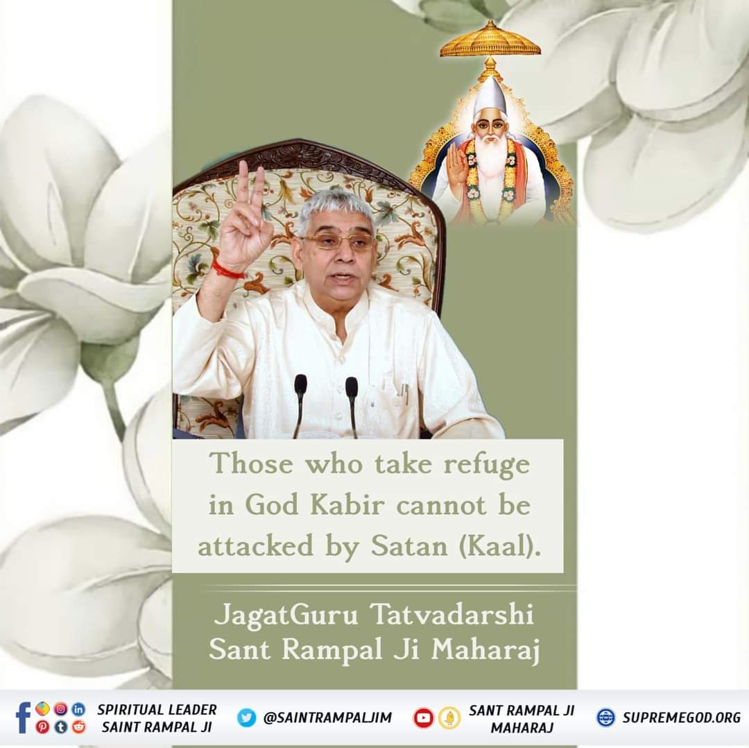 #GodNightThursday 🌃🌃 Those who take refuge in God Kabir cannot be attacked by Satan (Kaal). ♦️♦️♦️♦️♦️♦️♦️ JagatGuru Tatvadarshi Sant Rampal Ji Maharaj