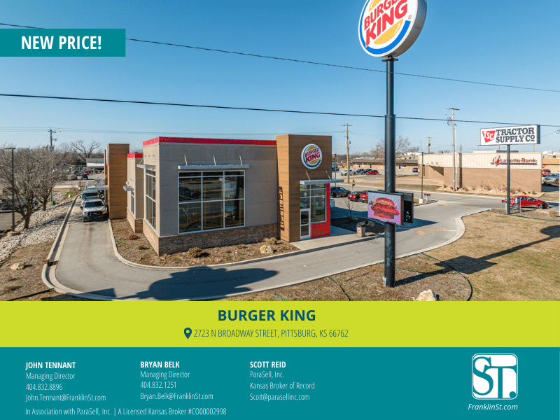 FSAtlRetail's tweet image. NEW PRICE | Burger King | Across from Walmart Supercenter | 15+ Years | Kansas
conta.cc/4aBsUyt