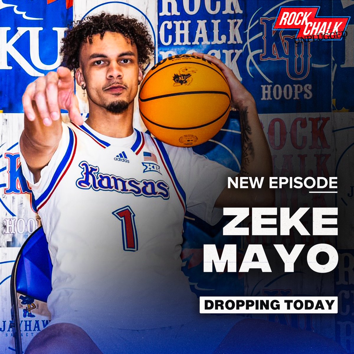TODAY 🚨 New episode of Rock Chalk Unplugged drops with @zekexmayo 👀