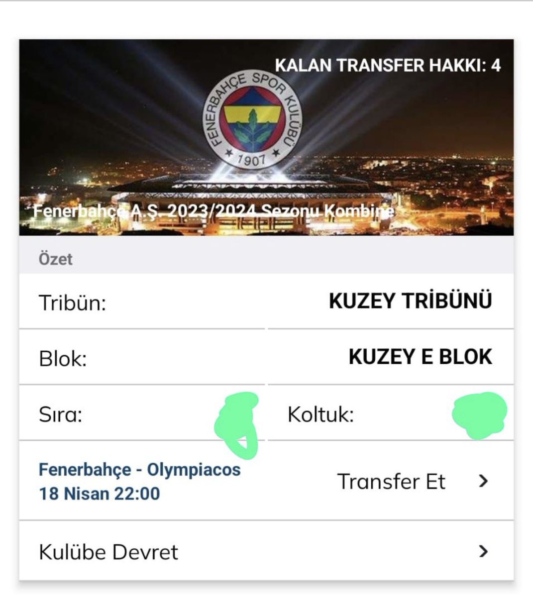 #bilet #fenerbahçebilet
Satılık bilet