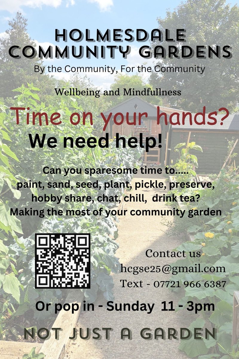 Every Sunday between 11am and 3pm, at the Holmesdale Gardens, there'll be tea, community, planting and gardening.
Pop in to spend time in this lovely, relaxing space.

#southnorwood #croydon #norwood #norwoodjunction #gardens #gardening #summer2024