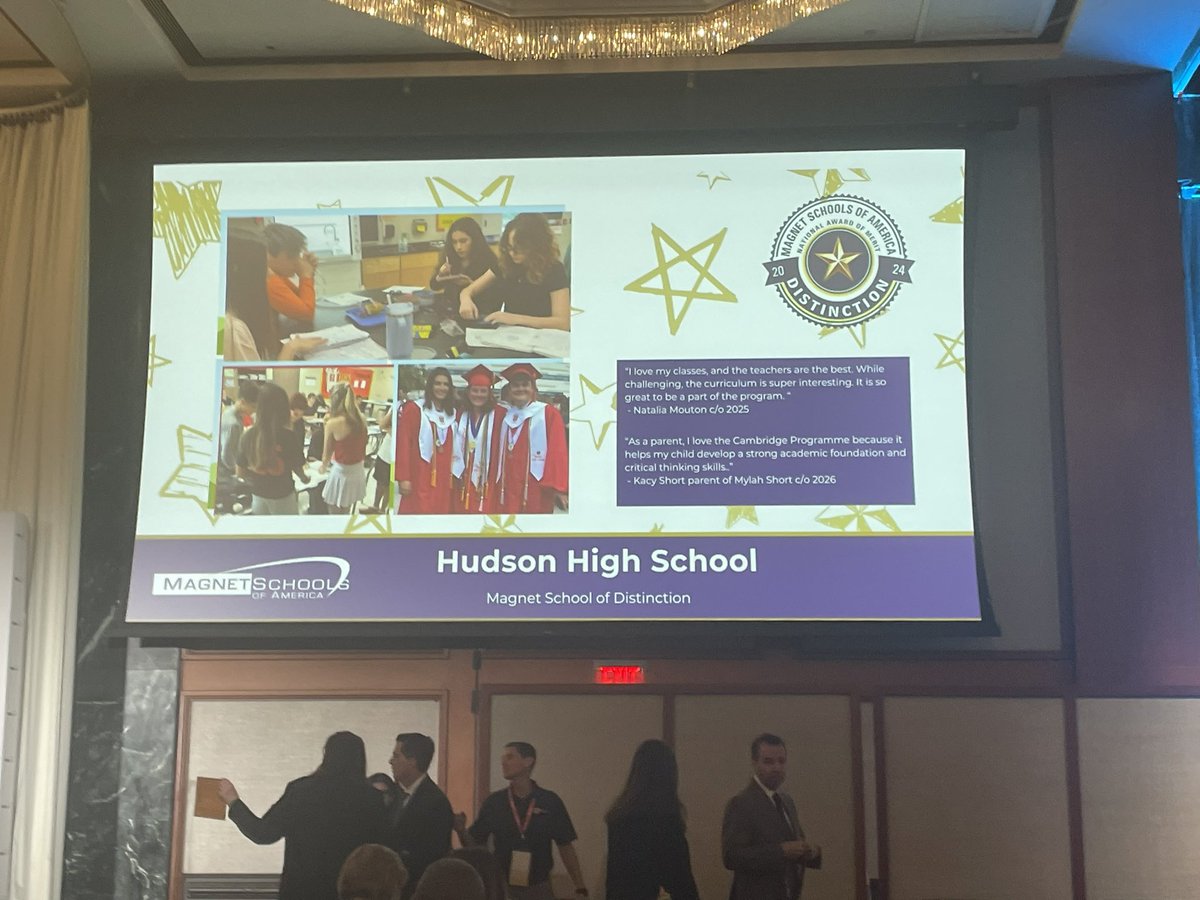 So honored to have HHS be named a 2024 School of Distinction by Magnet Schools of America for the Cambridge Programme <a href="/hhscobras/">Hudson High School</a> <a href="/MagnetSchlsMSA/">Magnet Schools of America</a> <a href="/CambridgeInt/">Cambridge International Education</a>