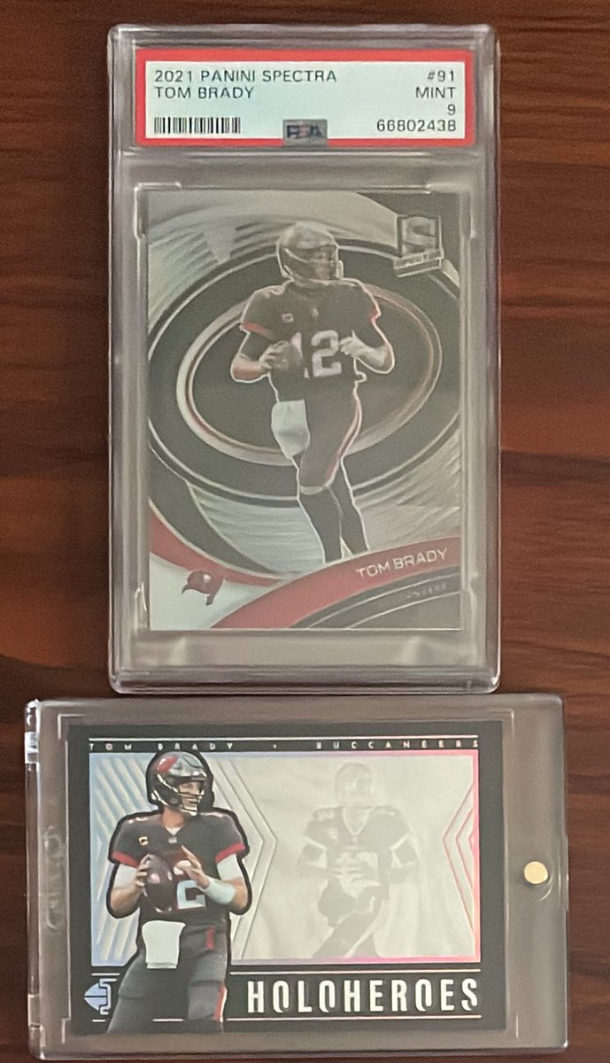 Any Brady collectors out there? 2022 Illusions SSP HoloHeroes 2021 Spectra /149 Tags and RTs appreciated.