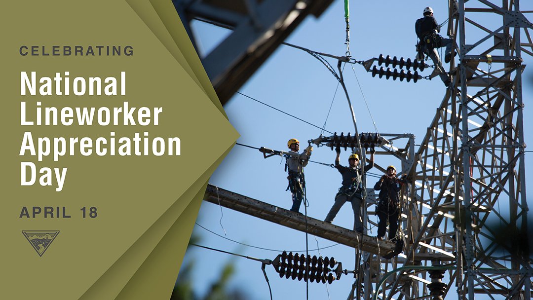 On #LineworkerAppreciationDay and every day, we tip our hardhats to transmission & distribution line crews who deliver electricity to our local communities. #ThankaLineworker #ThankaLineman #LineLife
