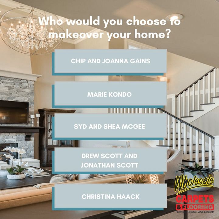 carpetfloor2's tweet photo. This is a fun one!

If you could choose one of the big designers out there to give your home a makeover, who would you choose?

Comment down below! 👇

#hometips #homeowner #wholesalecarpet #roomdesign #foxrivergroveil #mchenrycountyil https://t.co/aGhnLoK7kY