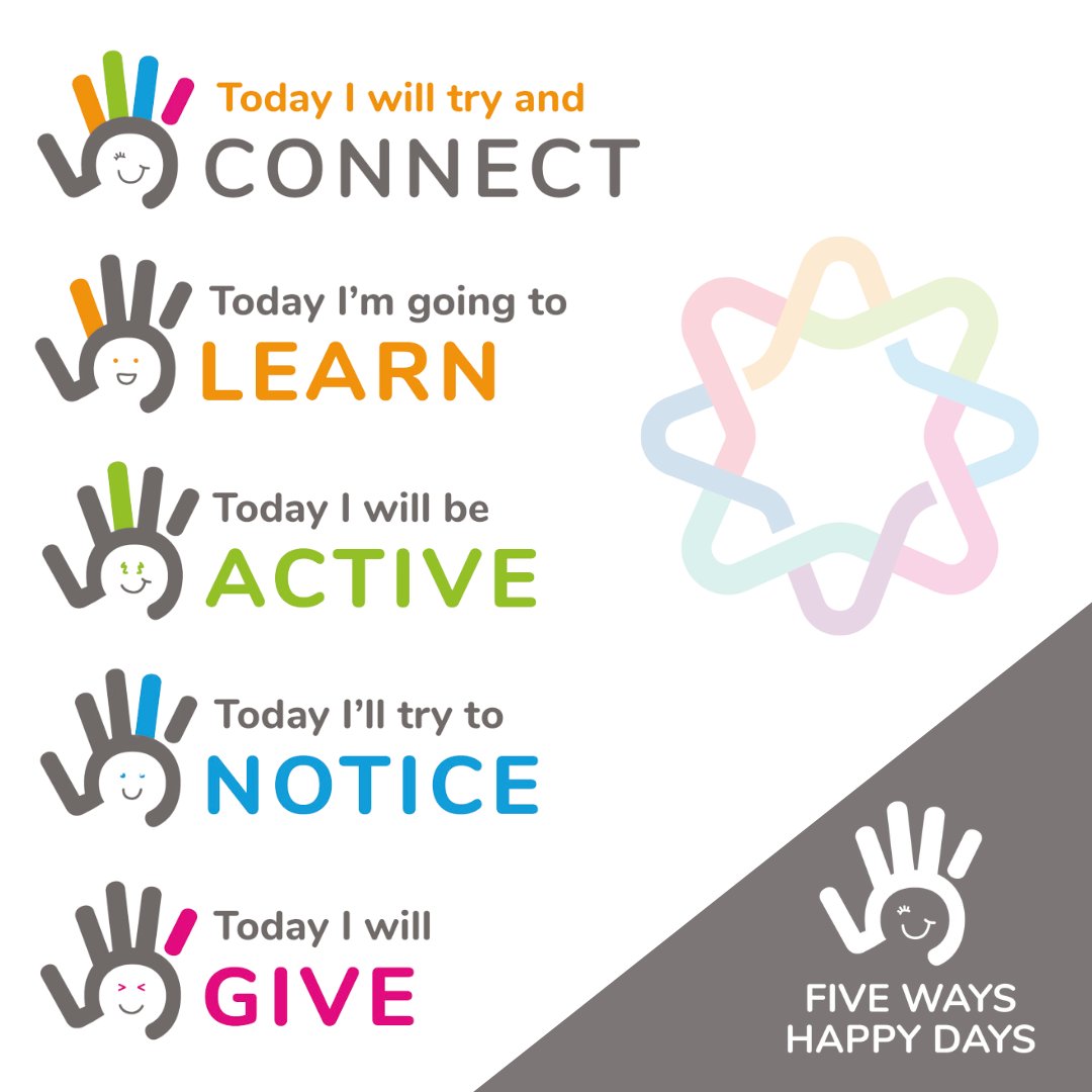How many of your #FiveADay have you done? 🖐 
visit letskeepboltonmoving.co.uk for more information on the Five Ways to Wellbeing or alternatively check out
@KeepBoltonMovin twitter...