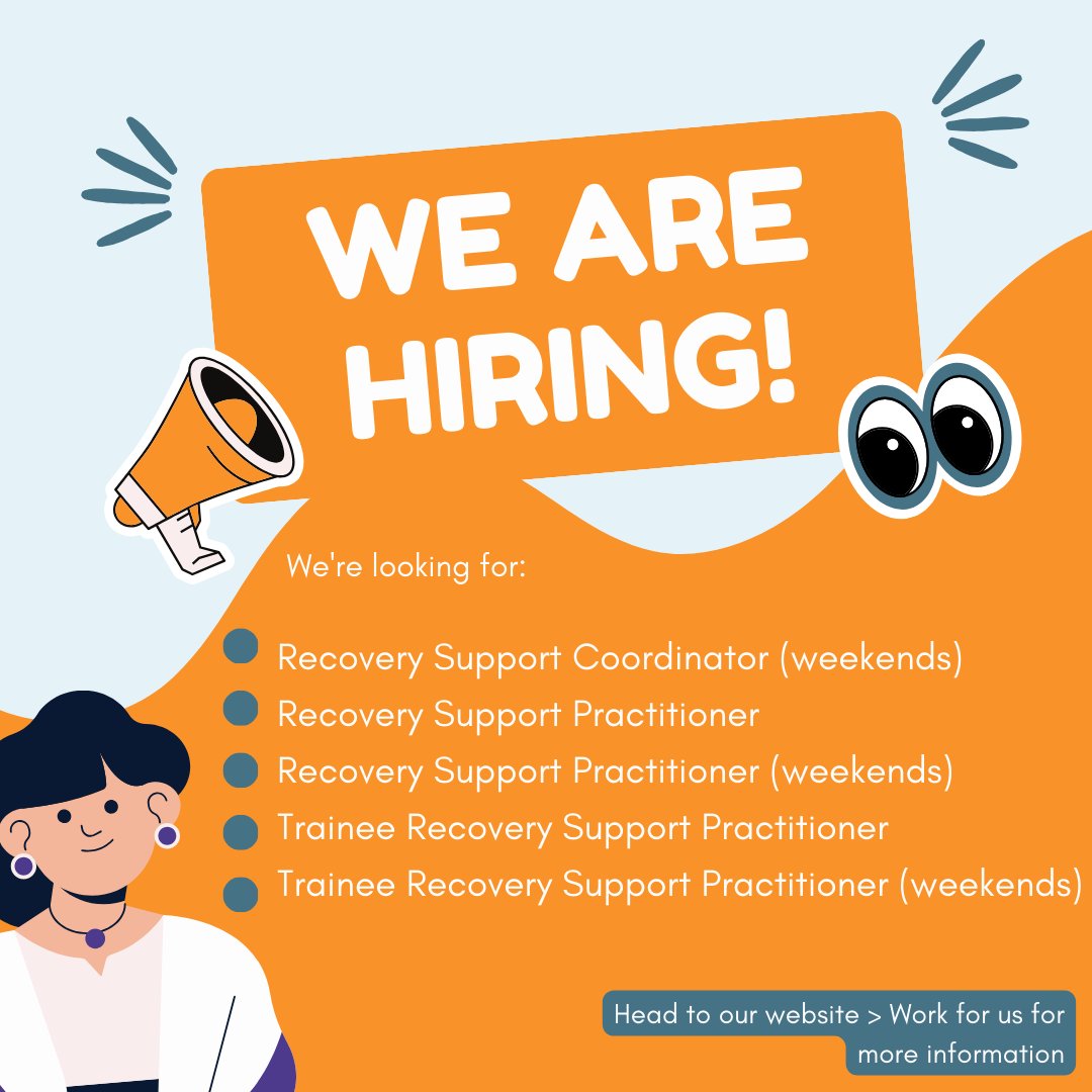 ➡️ 𝗡𝗲𝘄 𝘃𝗮𝗰𝗮𝗻𝗰𝗶𝗲𝘀 𝗮𝗹𝗲𝗿𝘁! *Recovery Support Coordinator (weekends) *Recovery Support Practitioner *Recovery Support Practitioner (weekends) *Trainee Recovery Support Practitioner *Trainee Recovery Support Practitioner (weekends) Visit > matthewproject.org/work-for-us