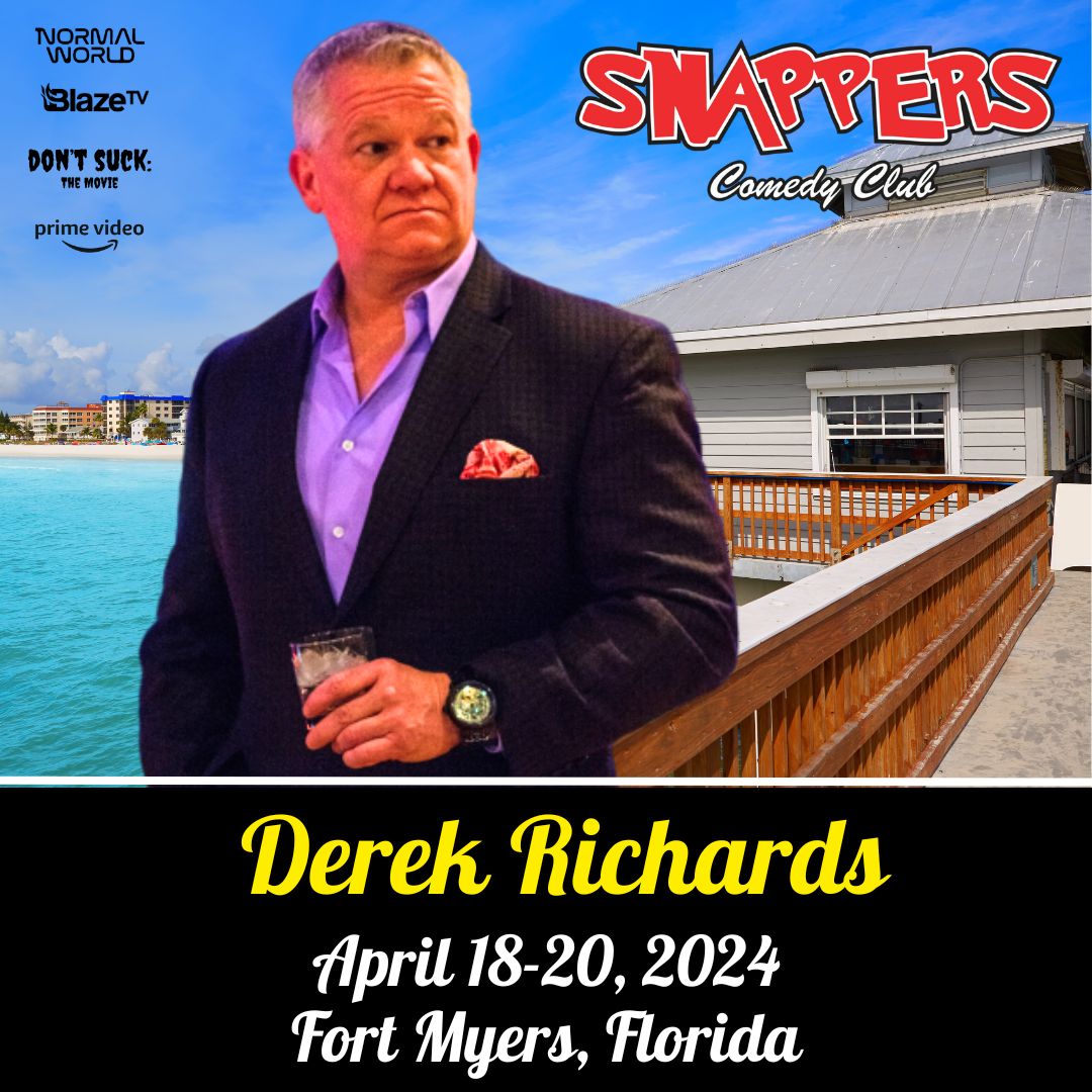 See you tonight, Fort Myers! I'm here until the 20th and ready to rock at Snappers Comedy Club! Tell your friends in the area and grab your tickets now: snapperscomedyclub.com/events/89587