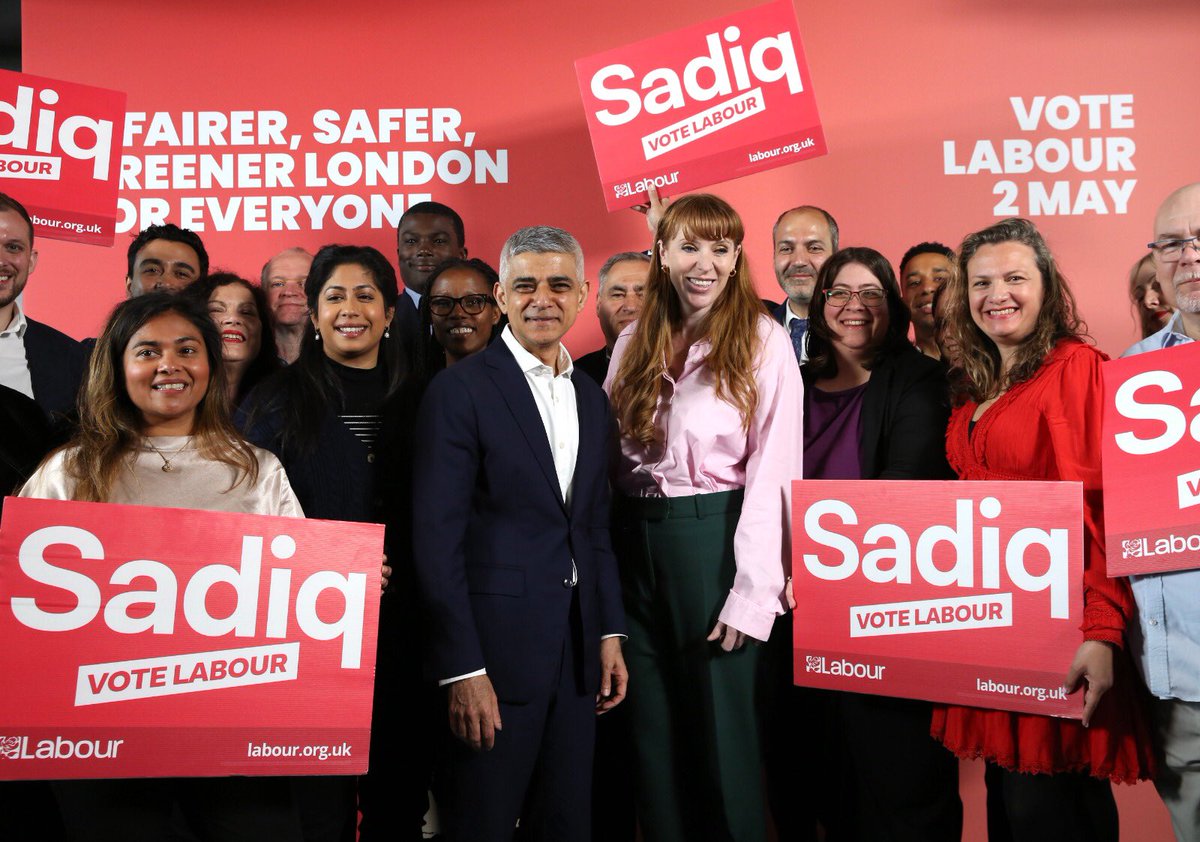 Proud to attend @SadiqKhan’s manifesto launch and to hear from @AngelaRayner Read Labour’s promise to London on 2 May. The choice is stark: Sadiq reelected to deliver a fairer, safer, greener London for everyone or Tory dysfunction #votelabour 🌹 🌹 sadiq.london/manifesto/fore… 🌹