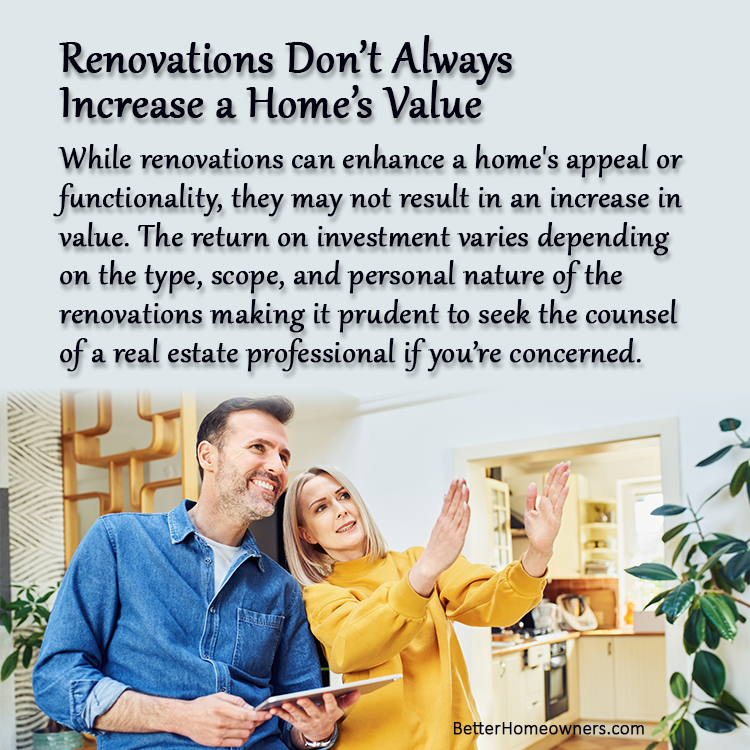 Some home improvements may not necessarily add value to the property but instead enhance convenience and comfort for the homeowner's enjoyment while living there; call me if you have questions....Learn more at bh-url.com/rtyH8wQb #PhoenixHomes #PhoenixRealEstate