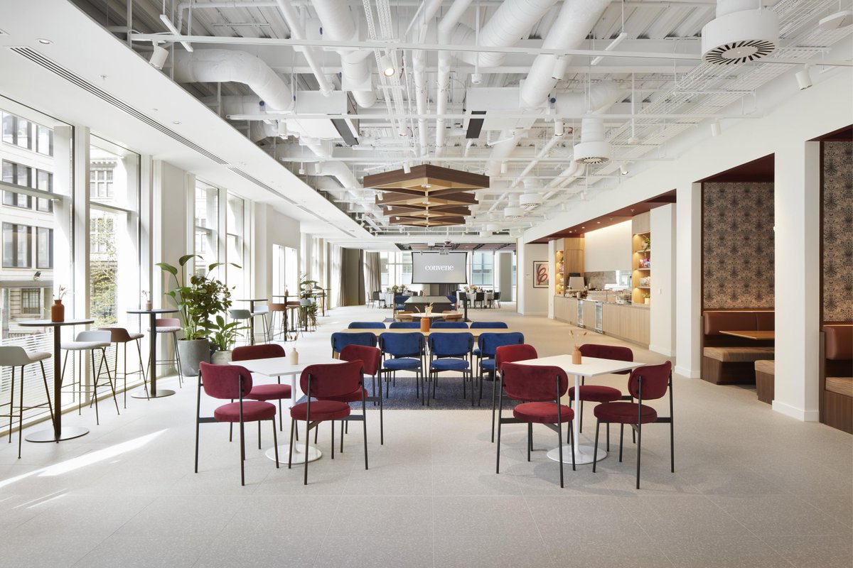 @Convene has opened a new location in the City of London. The venue spans 45,000 square-feet across two floors in a newly redeveloped Class-A building: bit.ly/4aCt5JT #london #eventspace