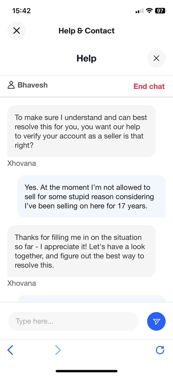 ART_2_D_2's tweet photo. @eBay_UK Honestly I’ve never come across such an incompetent customer service as @eBay_UK 
Half an hr I spent trying to resolve this and then the chat just ended. AWFUL https://t.co/O9guKNS8Ks