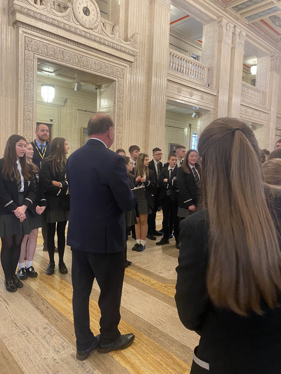 Many thanks to YR 10 students and staff at Markethill High School for taking part in our programme today. Students also got the opportunity to have a Q&A with William Irwin MLA.