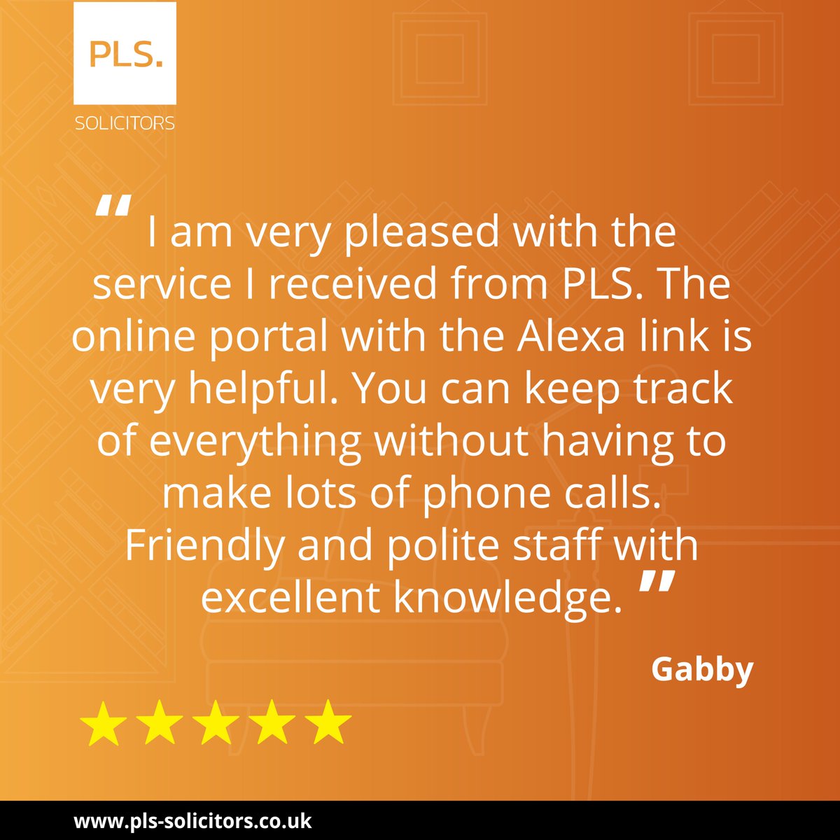 Five Star Friday!

🌟🌟🌟🌟🌟

Click here to read the full review 👉 pls-solicitors.co.uk/news/the-onlin…