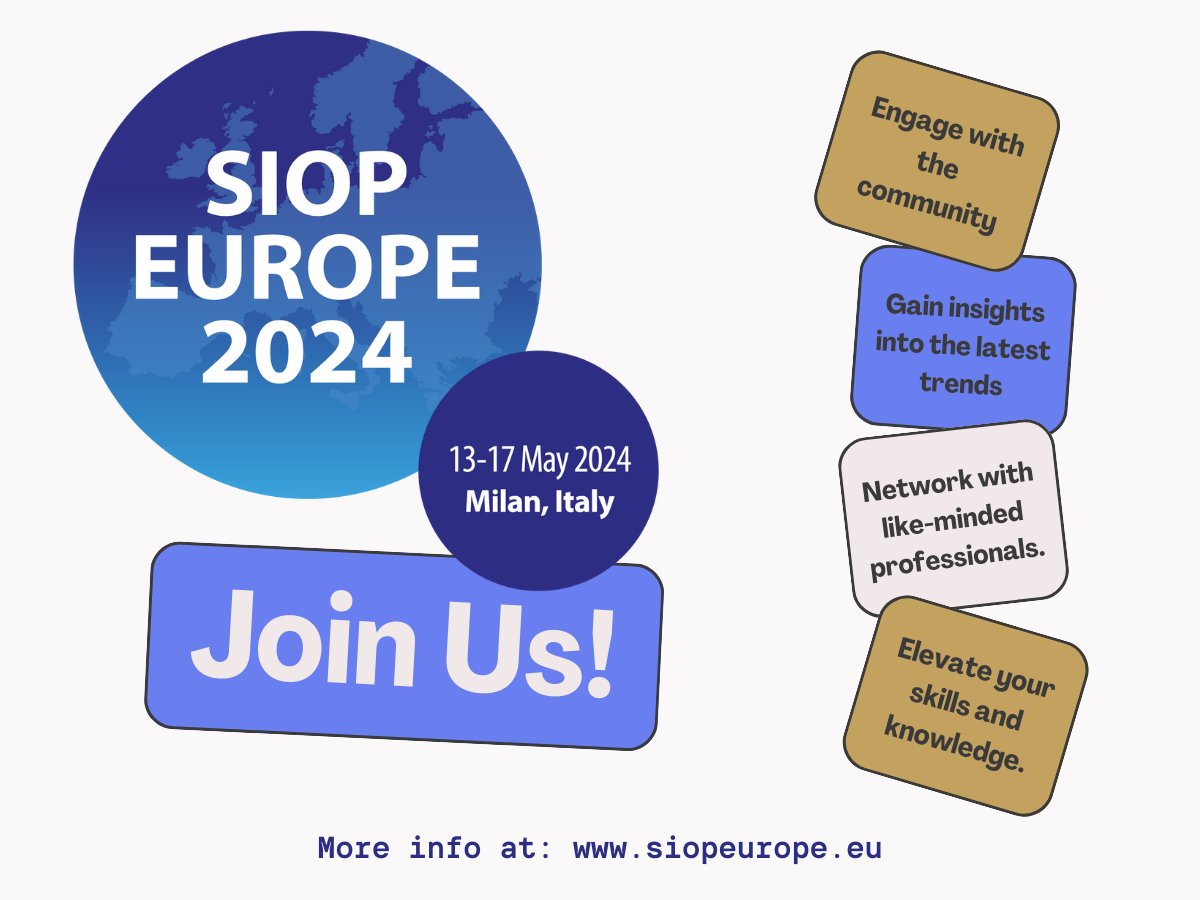 🎉 Did you know that #SIOPEurope2024 is not just about enriching your knowledge but also fostering connections and unique networking opportunities? Learn more about the social events awaiting you: siopeurope.eu/general-inform…