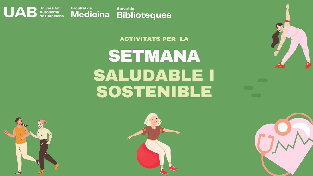 🔜 Amb motiu de la Setmana Saludable i Sostenible, hem organitzat: ➡️Tallers pràctics d’estiraments i correcció postural ➡️Taller “Les etiquetes dels aliments. Com llegir-les?” ➡️Mandales per combatre l’estrès 👉🏼Inscripcions: tuit.cat/srEIg Animeu-vos a participar! 🥳