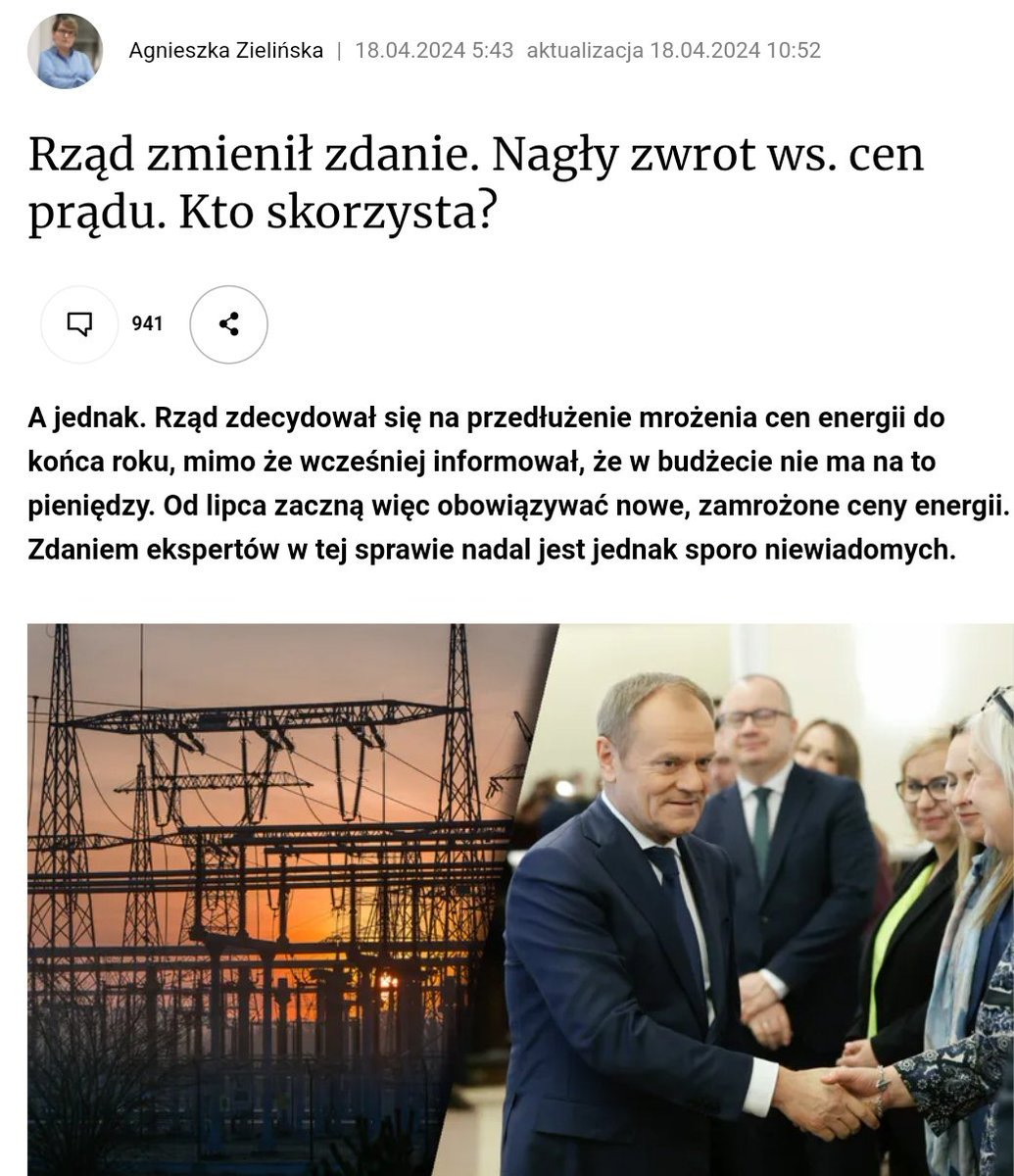 Jak myślicie, dlaczego rząd zmienia zdanie? W tej kadencji @pisorgpl ma więcej sukcesów niż rząd. Zablokowaliśmy przekręt Lex @hennigkloska z wiatrakami pod oknami a teraz doprowadziliśmy do zmiany decyzji w sprawie mrożenia cen! Analizujemy szczegółowo ustawę. Na ten moment