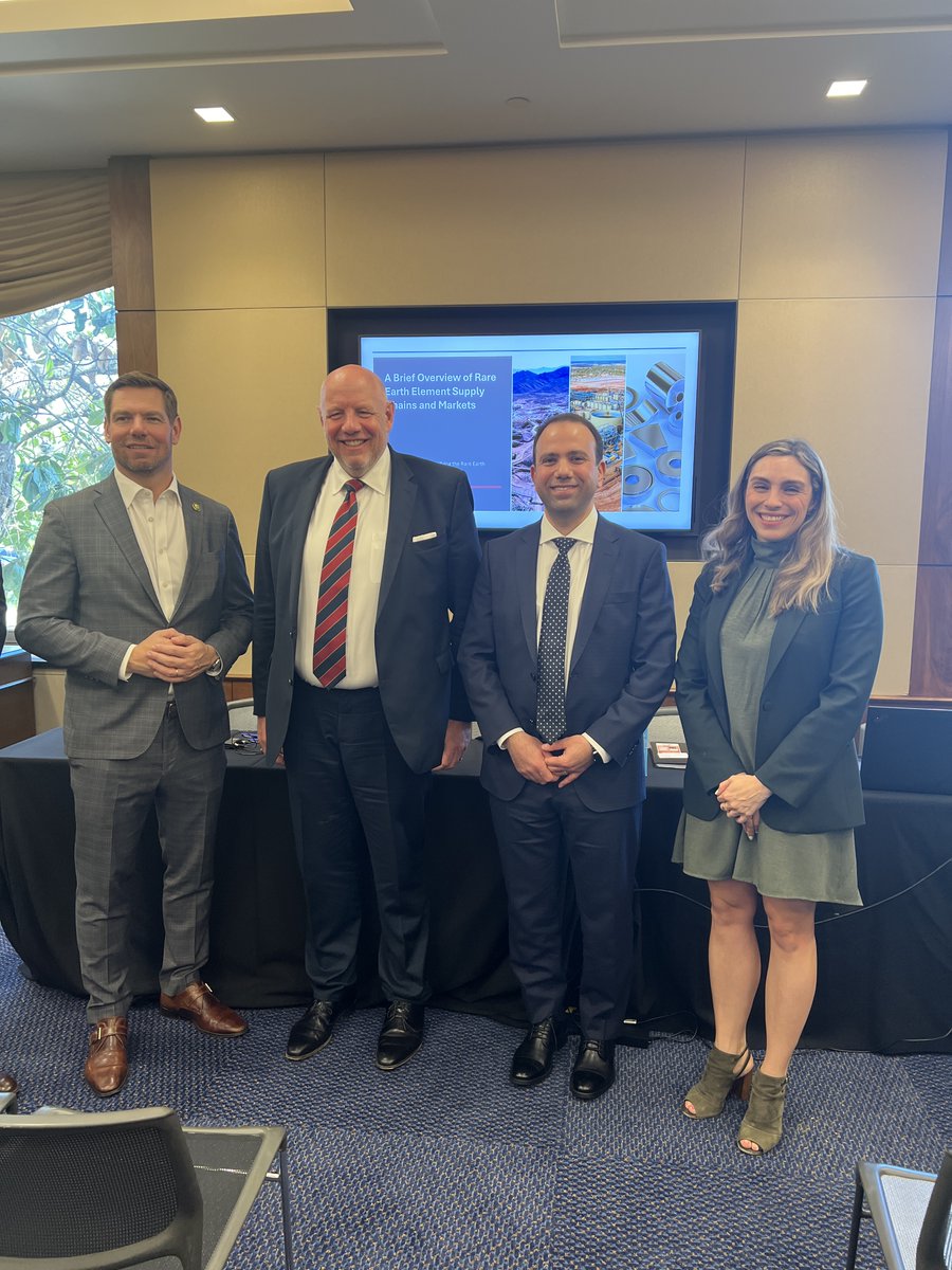 This week, our CEO @a_ghahreman joined @repswalwell, @securing_energy, #VAC for a briefing on diversifying the #rareearth #supplychain. We look forward to continuing to collaborate in building a #circular permanent magnet industry here in North America!