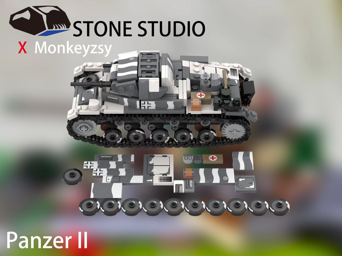 ODEWM2023's tweet photo. Stone Studio
WW2 German Panzer Ⅱ Tank Sd.Kfz. 121 MOC
#LEGO #Brickmania #BrickDesigners #ODEWM #Stonestudio #brickveteran #thedefenderbrick #MOC https://t.co/UPYoQhBN2m