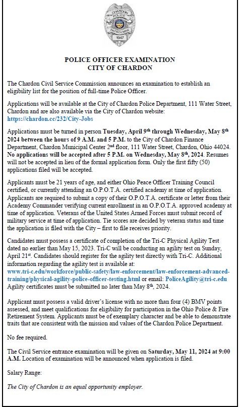 Chardon Police (@policechardon) on Twitter photo 