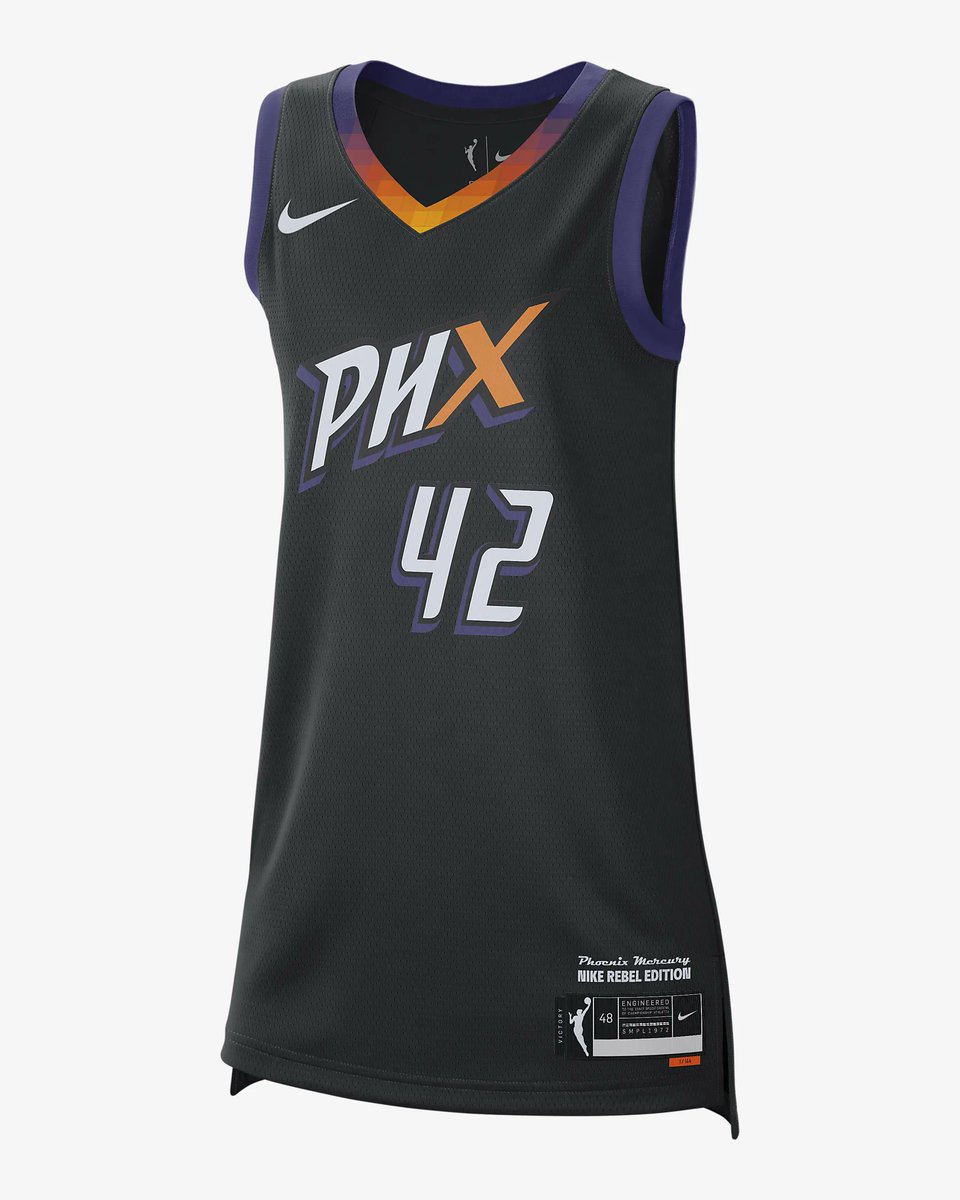 AD: Brittney Griner Phoenix Mercury 2024 Rebel Edition Nike Dri-FIT WNBA Victory Jersey on Nike US Shop -> howl.me/cl4uC1MZLEl