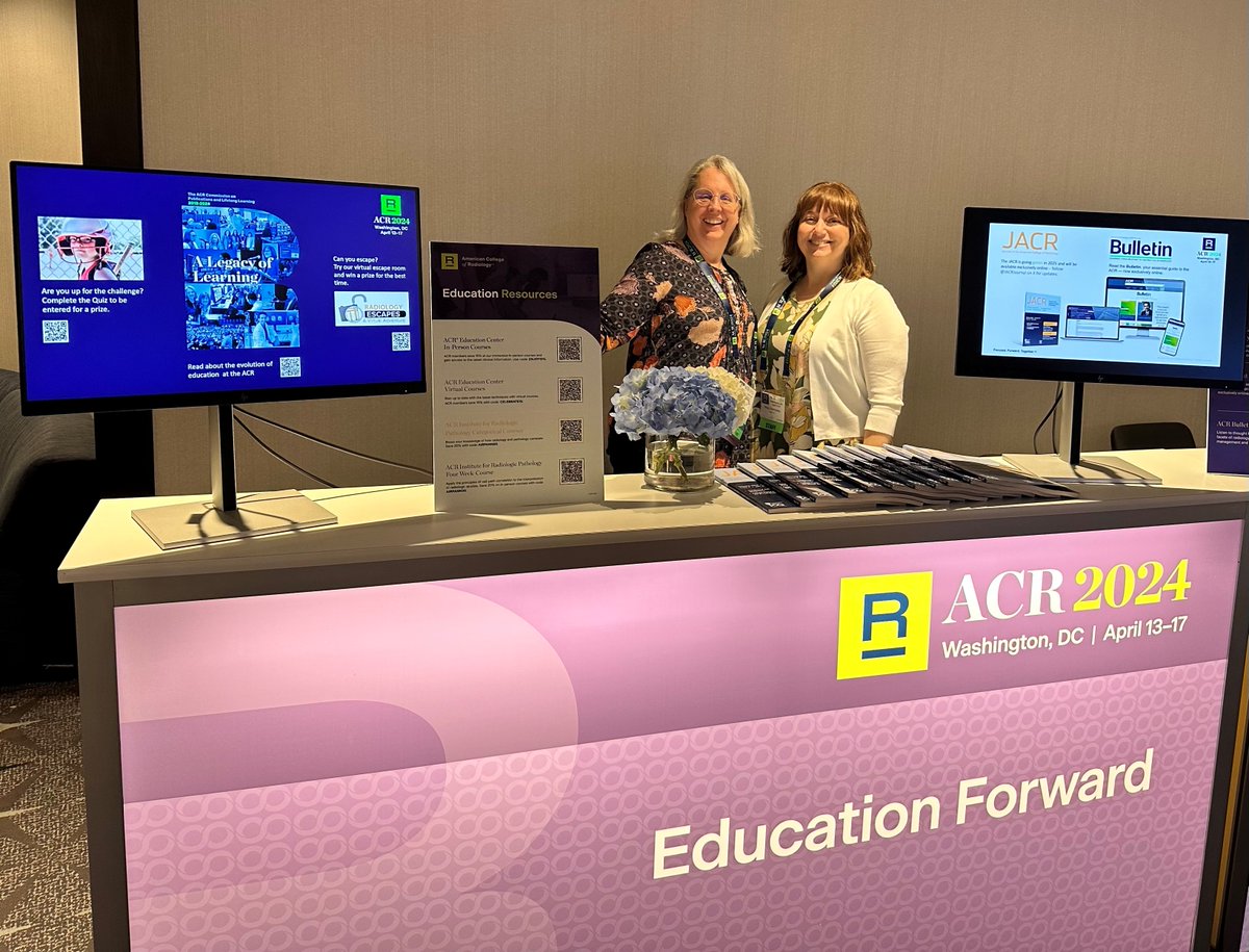 What a great #ACR2024 meeting! Thanks to everyone that stopped by our #PFCC, #Education and @RadHealthEqty booths 😀 We look forward to seeing everyone at the next meeting. #PatientCare #PatientEngagement #HealthEquity @AKrishnarajMD @asset25 @DrGMcGinty