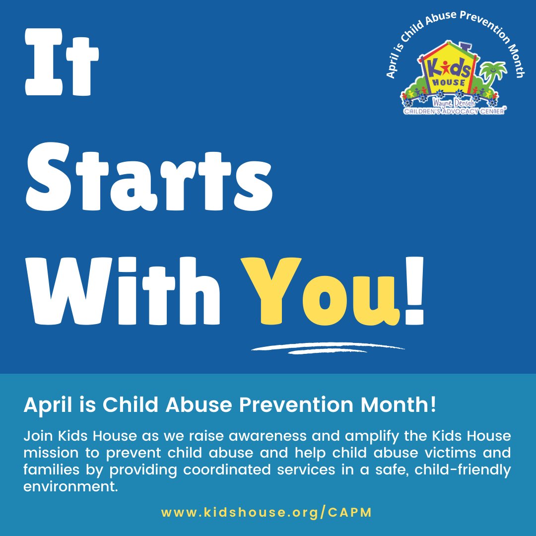 Remember, #ItStartsWithYou! Teaching body safety, body boundaries, and consent is an ongoing process that requires ongoing communication and reinforcement. Prevention education helps prevent child abuse, creates a culture of respect, and creates a safer and healthier environment.