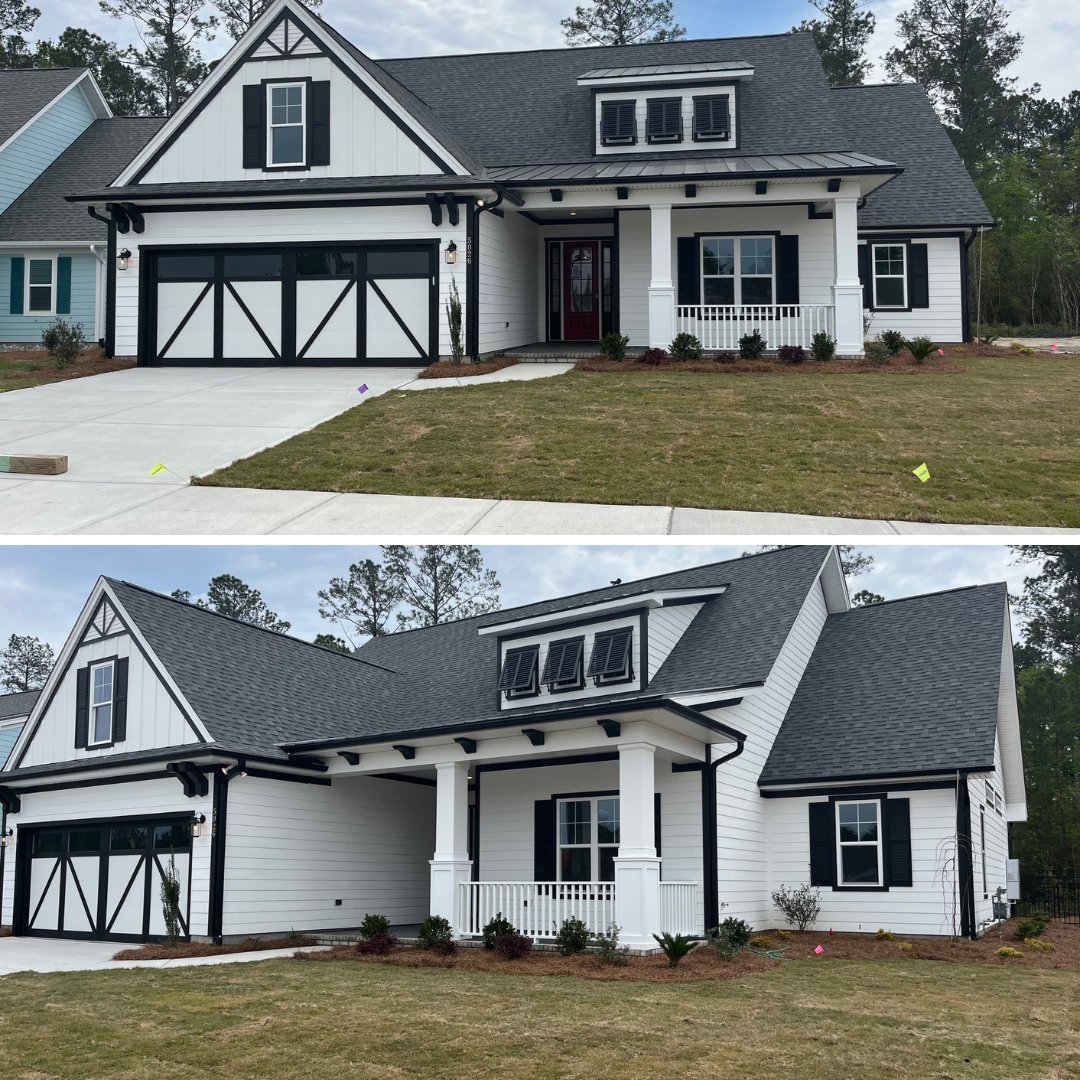 Another Stunning Transformation Complete! Our landscaping crew has worked their magic once again, putting the finishing touches on the outdoor paradise of a new home in Brunswick Forest! #LandscapingMagic #BrunswickForestBeauty #OutdoorParadise #Crew #TransformationThursday