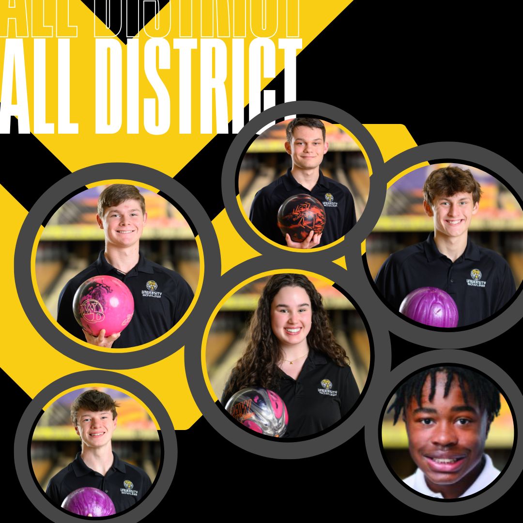 UHScubathletics's tweet photo. Congrats to our bowling team members who made All District. Daniel Russo and Jackson Dukes (1st team) as well as Matthew Mele, George Balfour, Joseph Metzger, and Ava Creel (2nd team). https://t.co/EUrePdtx4X