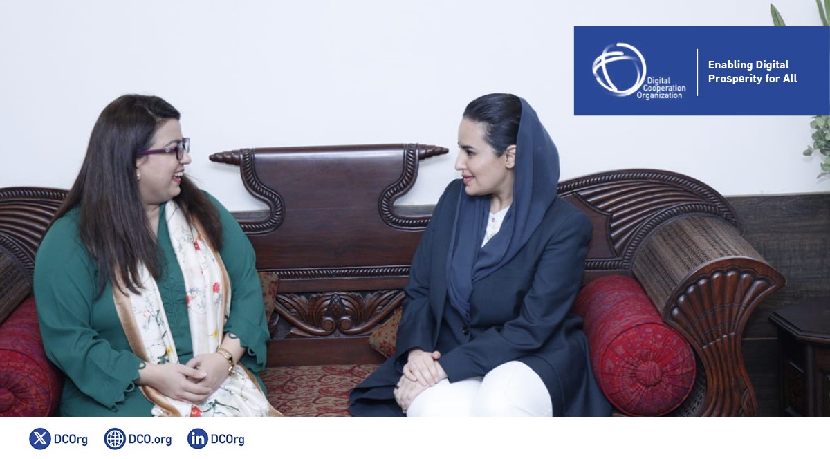 At the 24th edition of ITCN Asia in Pakistan, the DCO Secretary-General, Deemah AlYahya held a bilateral meeting with H.E. Shaza Fatima Khawaja, the Minister of State for IT and Telecommunication of the Islamic Republic of Pakistan. The high-level conversation was centered