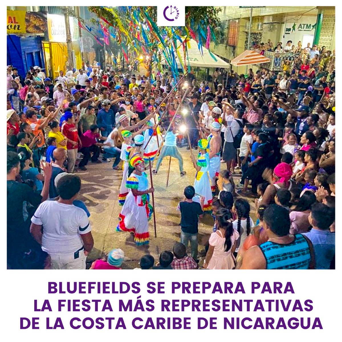 #Bluefields listo para la fiesta cultural más importante de la Costa Caribe , MAYO YA 🌟 🗓️Martes 30 de abril a partir de las  ⏰06:00 PM 📍frente al Parque Reyes. #Nicaragua #ADiario