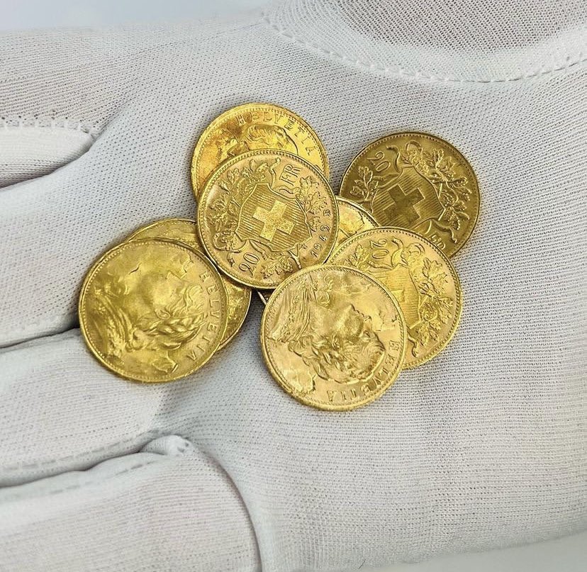 Swiss gold 20 francs AGW:0.1867 oz 
8 available 
Bin to claim 
🔥🔥
goldcoins #mexicogold #goldbullion #goldinvestment #stackthatbooty #goldeagle #goldbar #morgansilverdollar #johnsonmatthey #englehard #iggoldclub