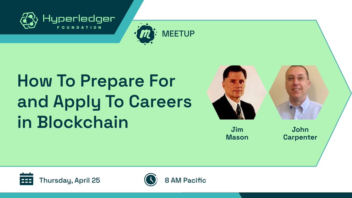 Want to learn about how to prepare for & apply to careers in #blockchain? Join us for a discuss about this at a virtual meetup on Thurs, Apr 25 @ 8AM Pacific featuring a panel with experts in the community hubs.la/Q02sKk6j0