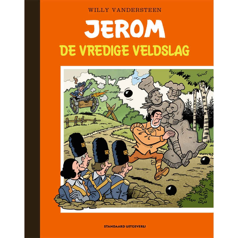 stripland_BENL's tweet photo. De Vredige Veldslag is een verhaal van #Jerom dat nooit eerder in albumvorm verscheen. Wel in het #Pats stripblad. #EduardDeRop tekende dit in 1983. Nu verkrijgbaar als SC en Luxe. De strippagina's zijn in zwart/wit, #LucMorjaeu tekende de covers. #SuskeEnWiske #WillyVandersteen https://t.co/ow4w2JdLmL