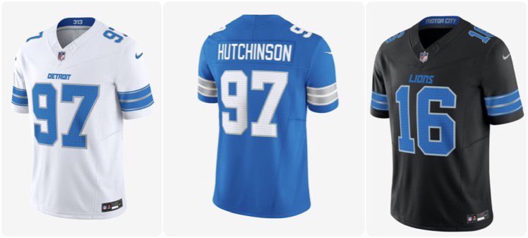 SleeperNFL's tweet photo. The Lions new uniforms have been leaked.

Are they 🔥 or 💩? https://t.co/we75gDSPs2