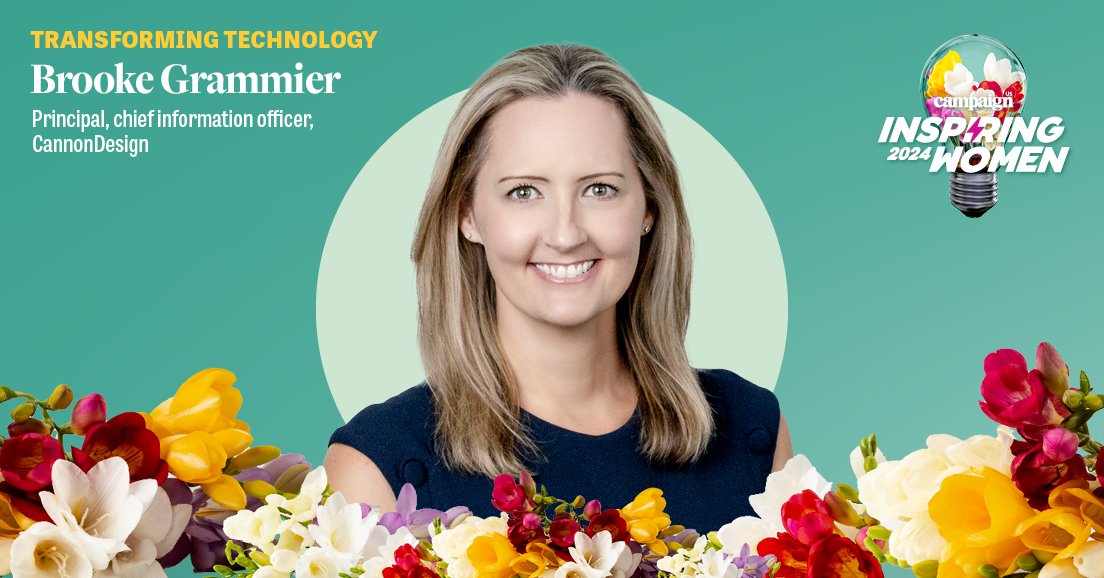 Campaign US (@campaignliveus) on Twitter photo Congratulations to Brooke Grammier, <a href="/CannonDesign/">CannonDesign</a> for being a 2024 honoree in Transforming Technology. Get tickets to celebrate in-person on April 25.
Register here: brnw.ch/21wIWHu #CampaignInspiringWomen #congrats #honoree #marketing #media #advertising Congratulations to Brooke Grammier, <a href="/CannonDesign/">CannonDesign</a> for being a 2024 honoree in Transforming Technology. Get tickets to celebrate in-person on April 25.
Register here: brnw.ch/21wIWHu #CampaignInspiringWomen #congrats #honoree #marketing #media #advertising