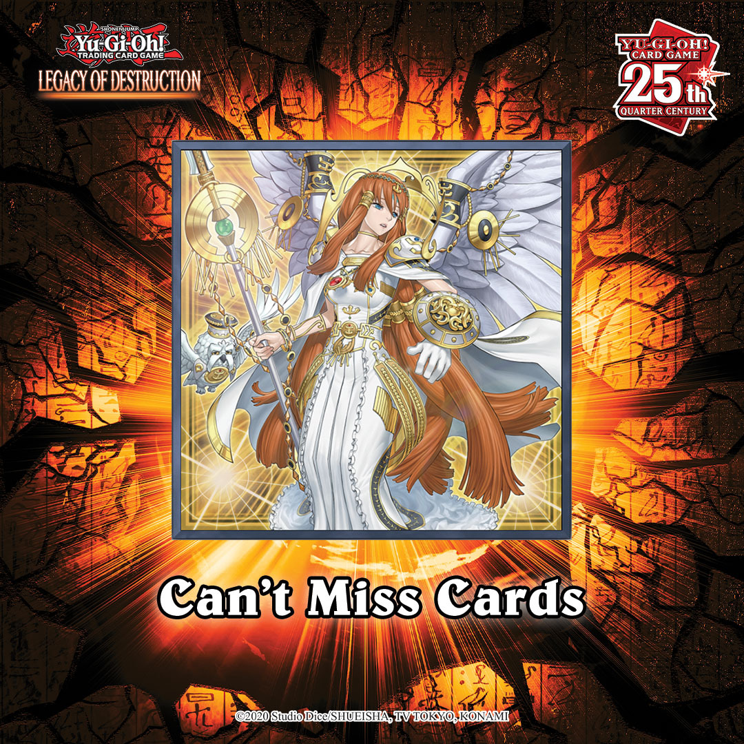 Duelists, you can’t miss these cards from Legacy of Destruction! Check out today’s videos for ‘Can’t Miss Cards’ and watch your favourite content creators explore all these exciting new updates to beloved themes have to offer! More details: tinyurl.com/5dnusnvj #YuGiOhTCG